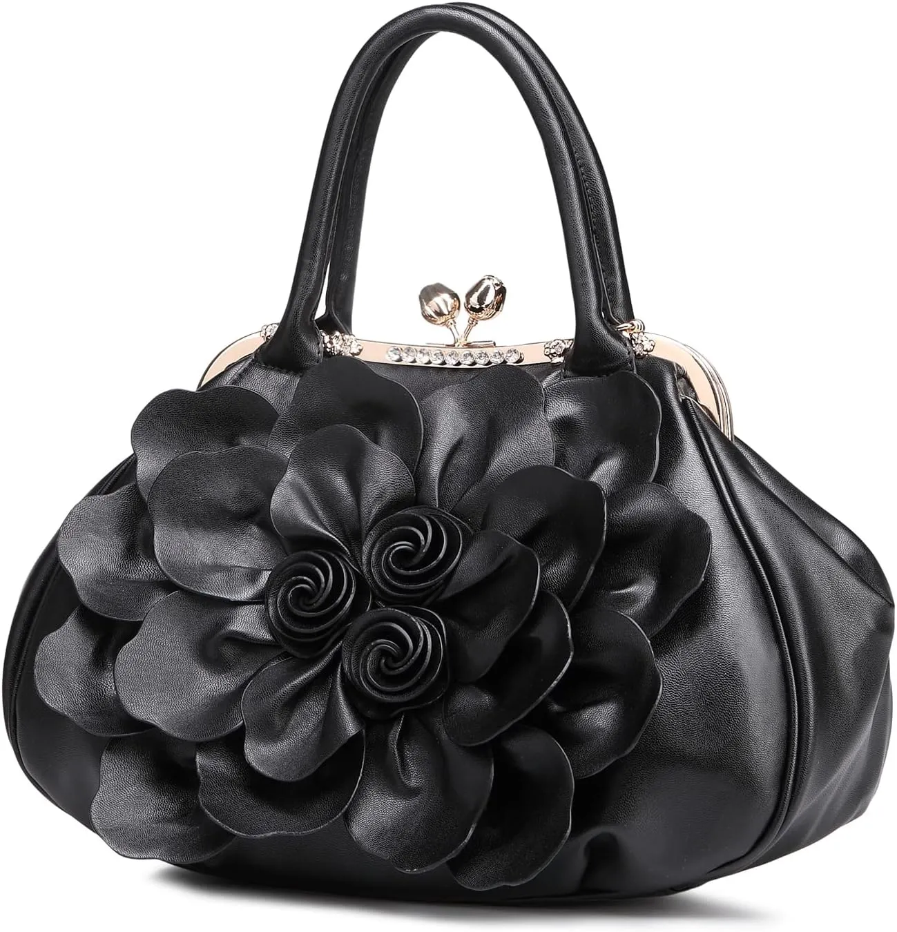 Veroders Women Evening Bags Floral Novelty Handbags Clutches Chain Strap Shoulder Bag Wristlet Handbag Wedding Party Purse
