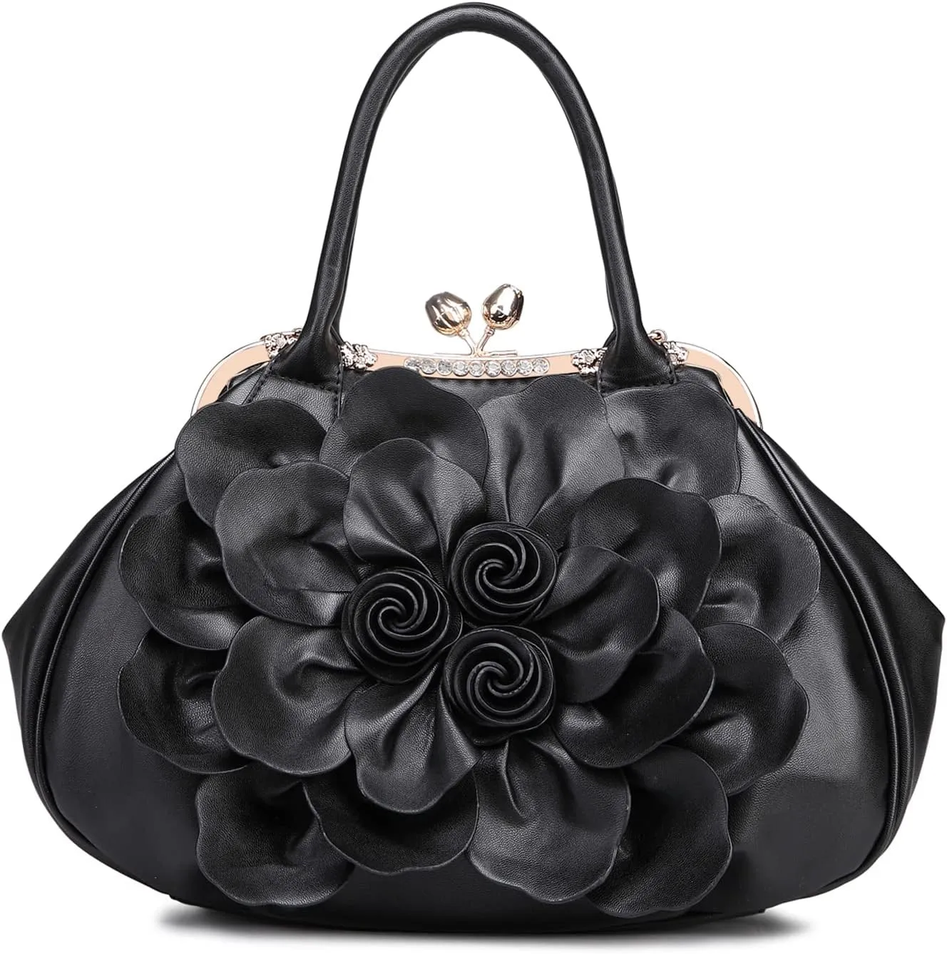 Veroders Women Evening Bags Floral Novelty Handbags Clutches Chain Strap Shoulder Bag Wristlet Handbag Wedding Party Purse