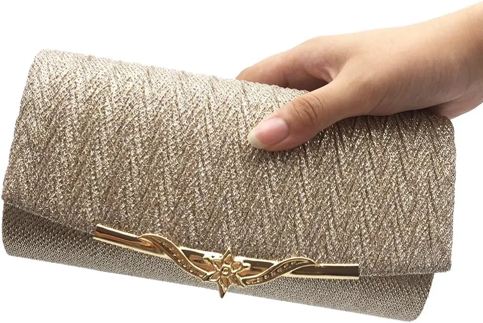 Women Evening Bag Party Banquet Glitter Bag For Girls Wedding Clutches Handbag Chain Shoulder Bag