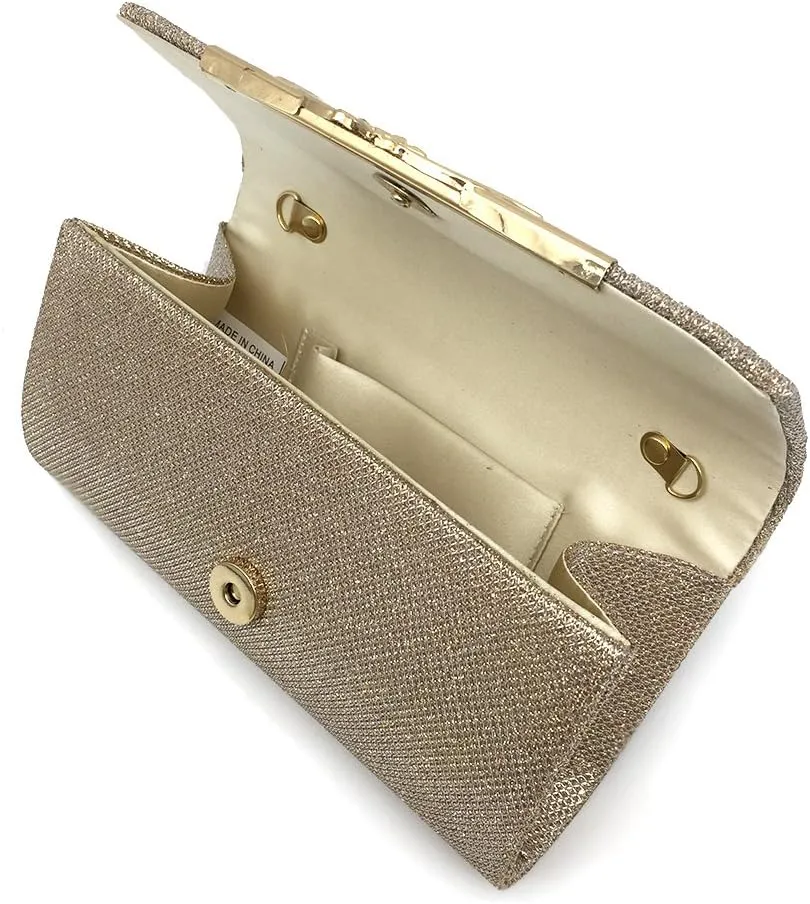 Women Evening Bag Party Banquet Glitter Bag For Girls Wedding Clutches Handbag Chain Shoulder Bag