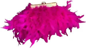 Women Feather Clutch Purse Ostrich Feather Fluffy Purse Women Clutches Shoulder Crossbody Bag Evening Handbags Party