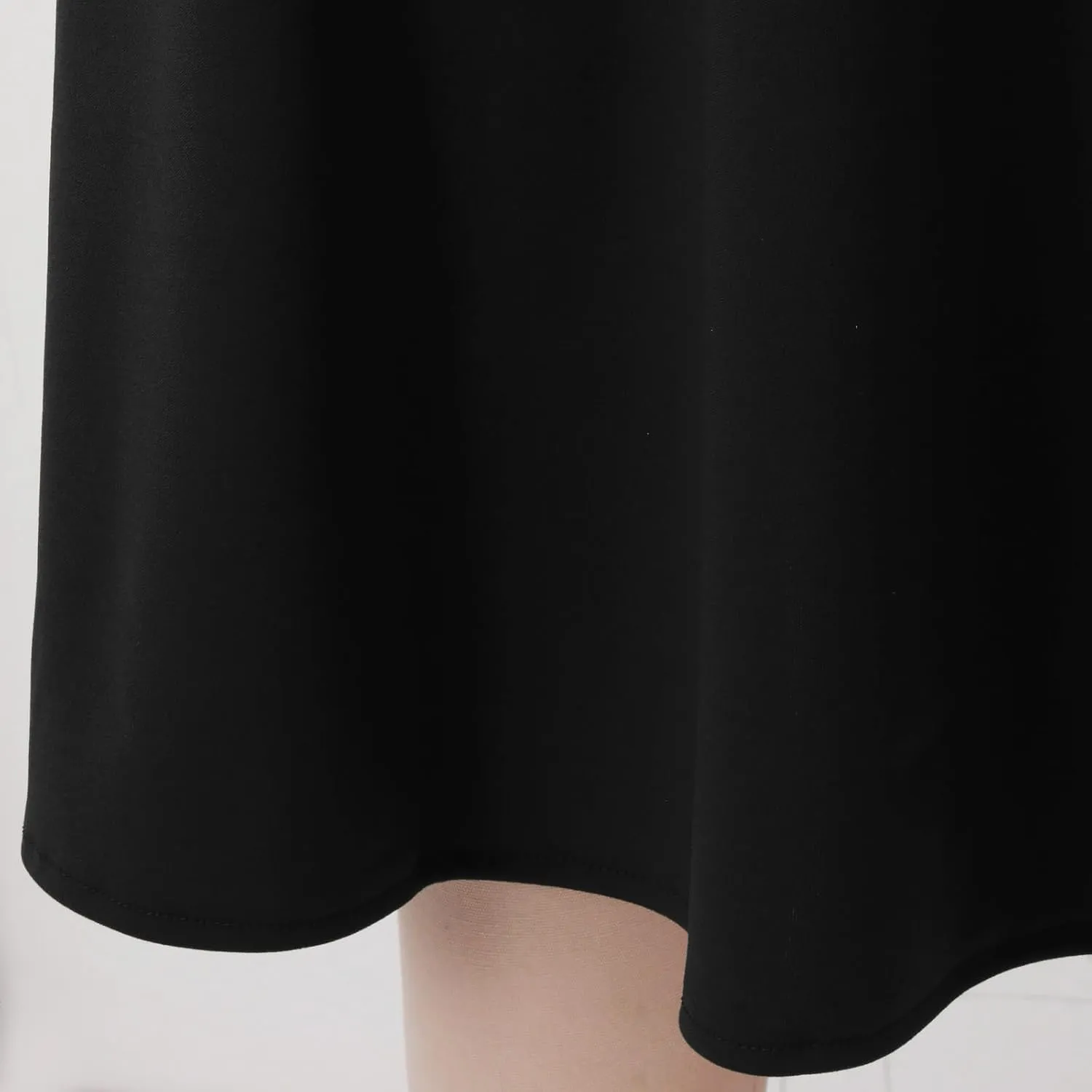 Women Flowy Satin Skirt Elegant High Waisted Midi Skirt Casual Dressy Flared Silk Skirts Classic Summer Vacation Beach Dress