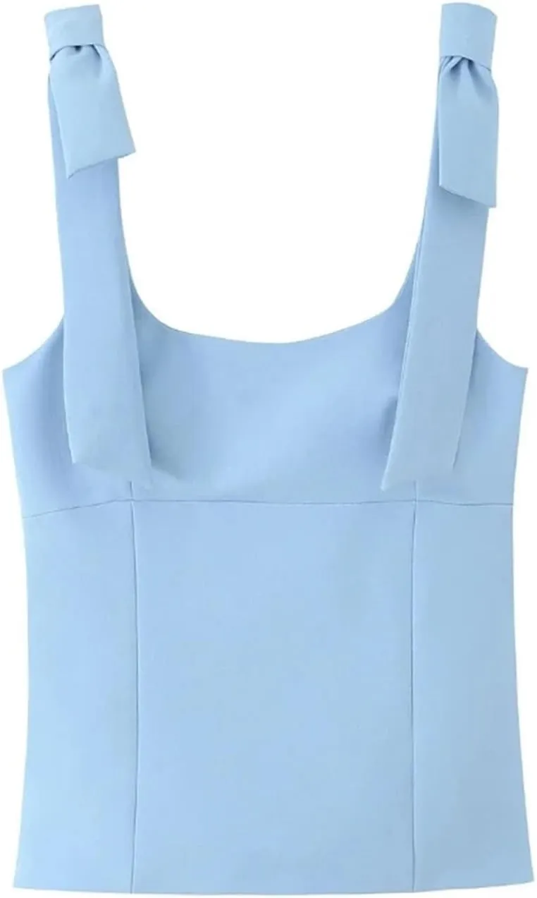 Women's Bow Elastic Casual Slim Sleeveless Camisole