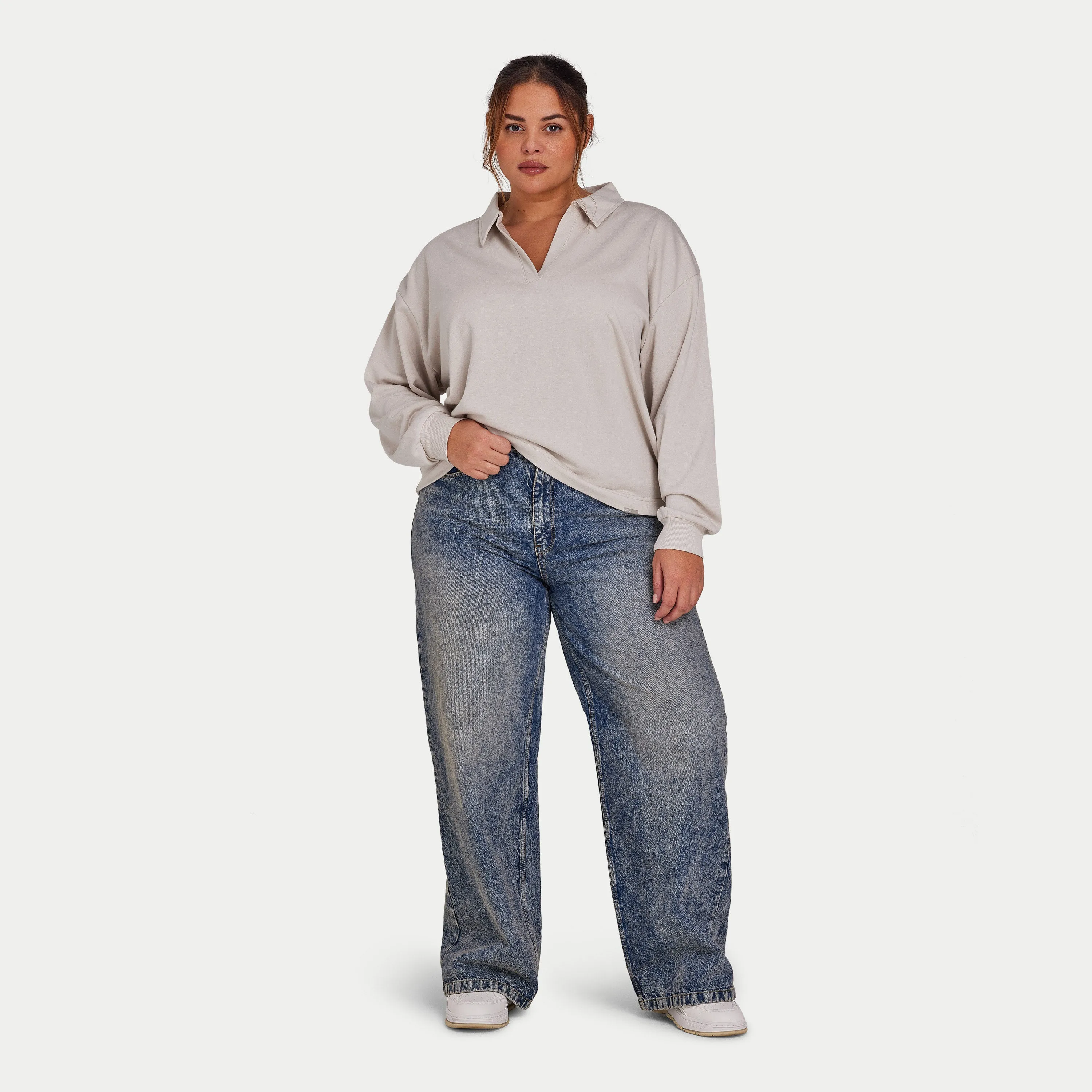 Womens City Sweatshirt - Stone