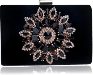 Women's Clutches, Evening bag with diamondsClutch Purses Cross Body Shoulder Bag for Wedding Prom Night out Party