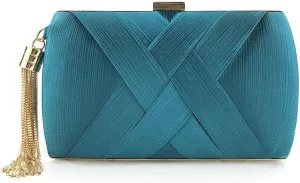 Women's Clutches, Tassel Evening Bags Clutch Purses Cross Body Shoulder Bag for Wedding Prom Night out Party