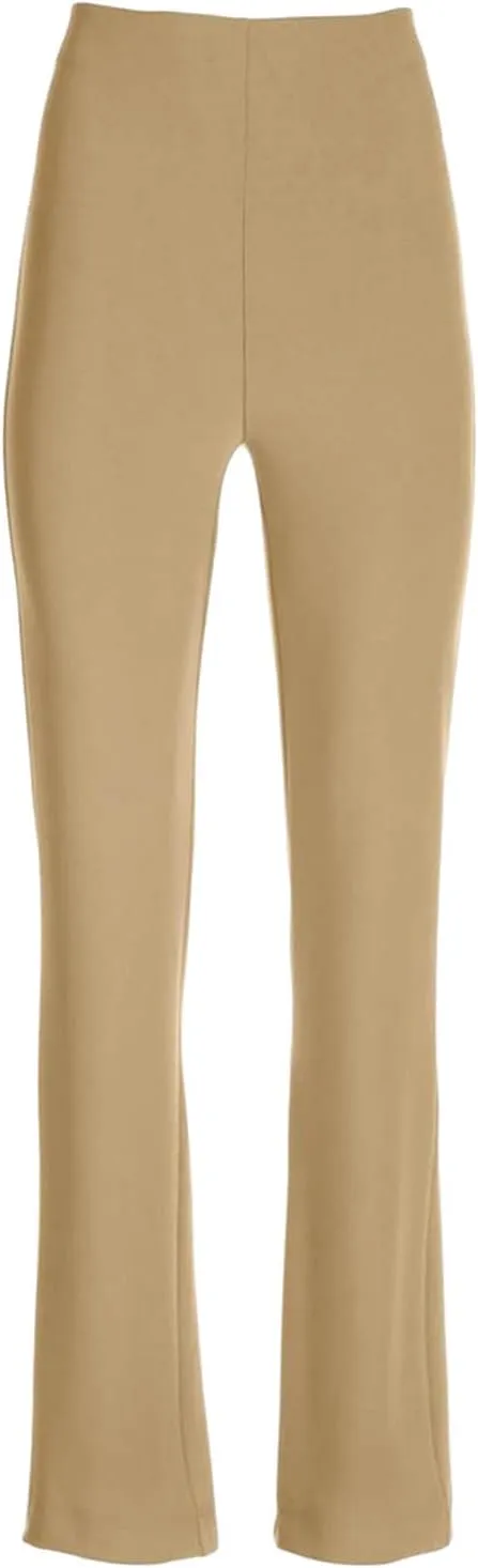 Womens Dress Pants Business Casual Work Pants High Waist Stretchy Bootcut Trousers Dressy Solid Pull On Office Pant