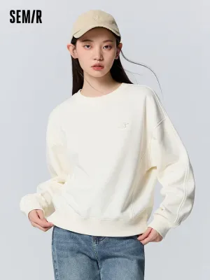 Women's round neck sweatshirt