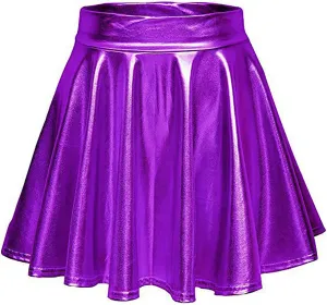 Womens Sexy Pleated Skirts High Waist A Line Skirt Solid Color Loose Y2k Mini Skirts Fashion Short Skirt for Party