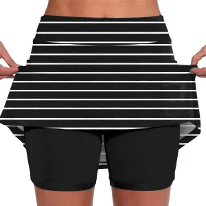 Womens Skorts with High Waist Pockets Tummy Control Plus Size Athletic Sports Pants Skirt Casual Pants for Women