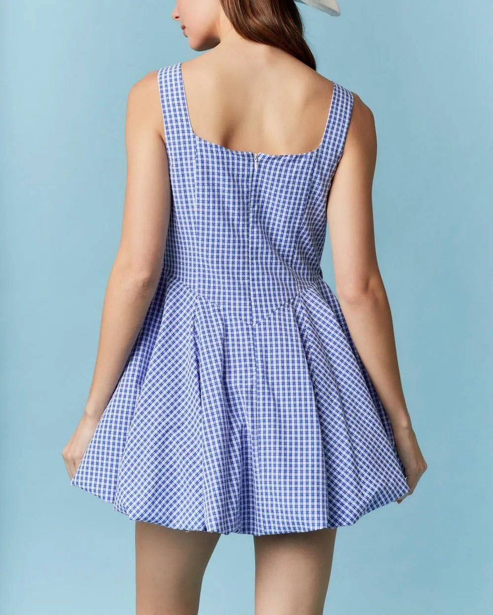 Women's Y2k Floral Print Mini Dress Bow Tie Shoulder Ruffle Babydoll A-Line Sundress Summer Going Out Dress